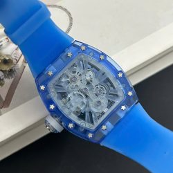 Đồng Hồ Nam Richard Mille Chế Tác RM12-01 Tourbillon Vỏ Sapphire Xanh 44mm (2)
