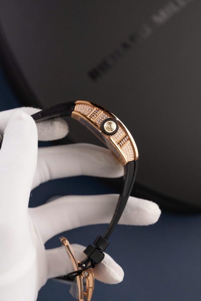 Đồng Hồ Nữ Richard Mille RM07-01 Chế Tác Mạ Vàng Hồng Máy Cơ Tự Động Xưởng ZF 36mm (2)