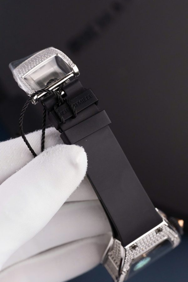 Đồng Hồ Nữ Richard Mille RM07-01 Replica 11 Đính Đá Dây Cao Su Xưởng ZF 36mm (2)