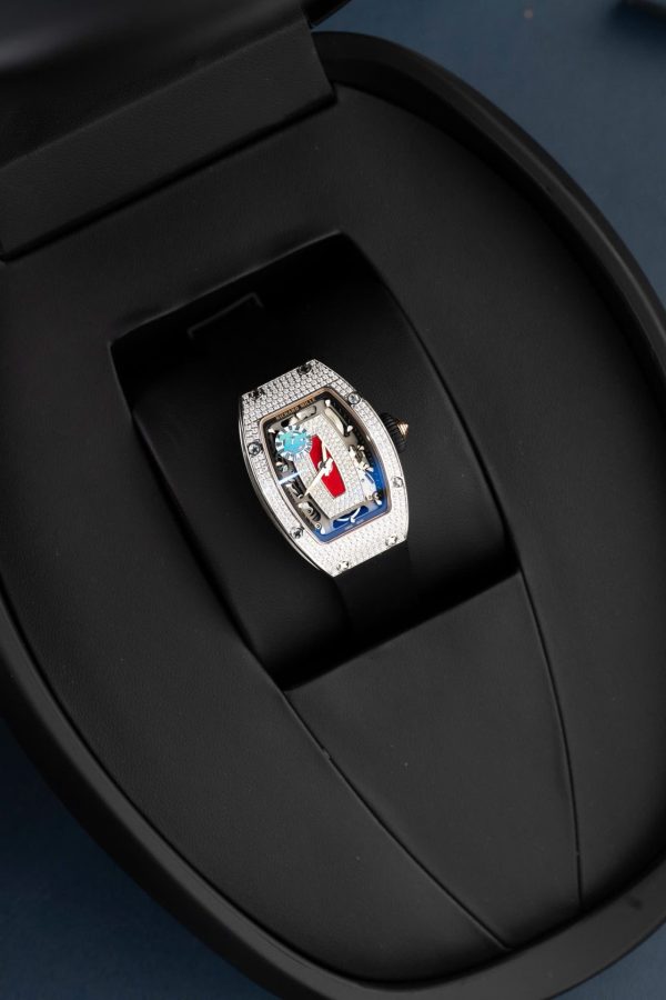 Đồng Hồ Nữ Richard Mille RM07-01 Replica 11 Đính Đá Dây Cao Su Xưởng ZF 36mm (2)