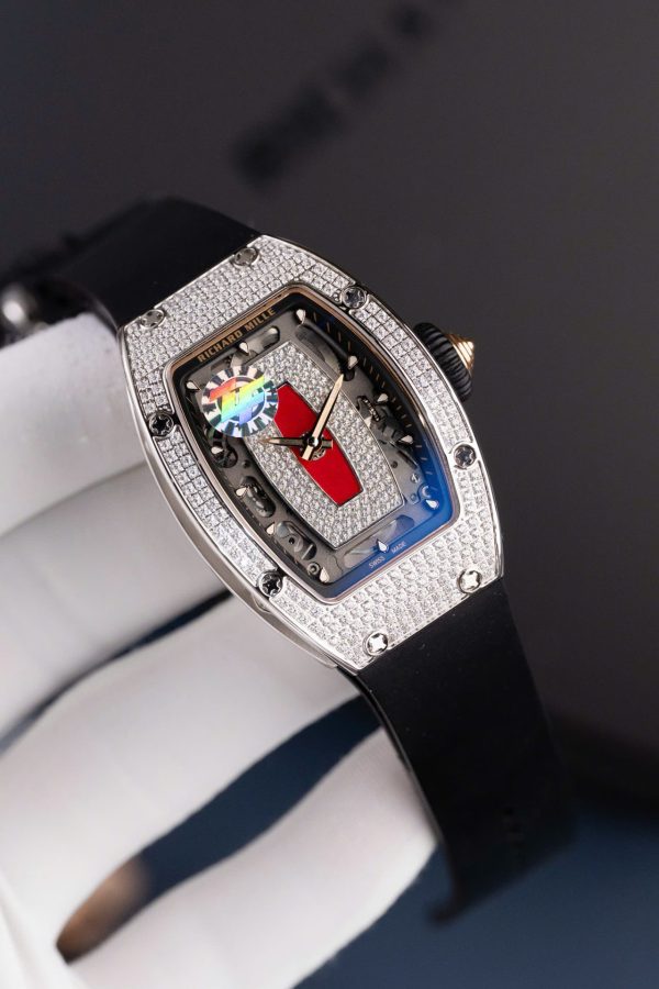Đồng Hồ Nữ Richard Mille RM07-01 Replica 11 Đính Đá Dây Cao Su Xưởng ZF 36mm (2)