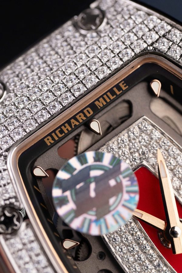Đồng Hồ Nữ Richard Mille RM07-01 Replica 11 Đính Đá Dây Cao Su Xưởng ZF 36mm (2)
