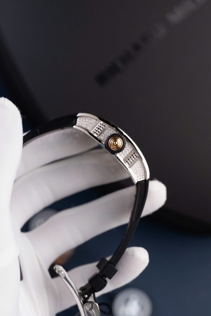Đồng Hồ Nữ Richard Mille RM07-01 Replica 11 Đính Đá Dây Cao Su Xưởng ZF 36mm (2)