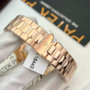 Đồng Hồ Patek Philippe Nautilus 5723 Mặt Nâu Chế Tác Bọc Vàng 18K + Đính Kim Cương Tổng Hợp Baguette 40mm (2)