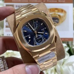 Đồng Hồ Patek Philippe Nautilus 5990 Mặt Xanh Blue Replica 11 Mạ Vàng Hồng 40 (2)