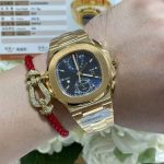 Đồng Hồ Patek Philippe Nautilus 5990 Mặt Xanh Blue Replica 11 Mạ Vàng Hồng 40 (2)