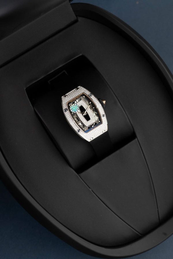 Đồng Hồ Richard Mille RM07-01 Rep Cao Cấp Nữ Màu Đen Đính Đá Nhà Máy ZF 36mm (2)