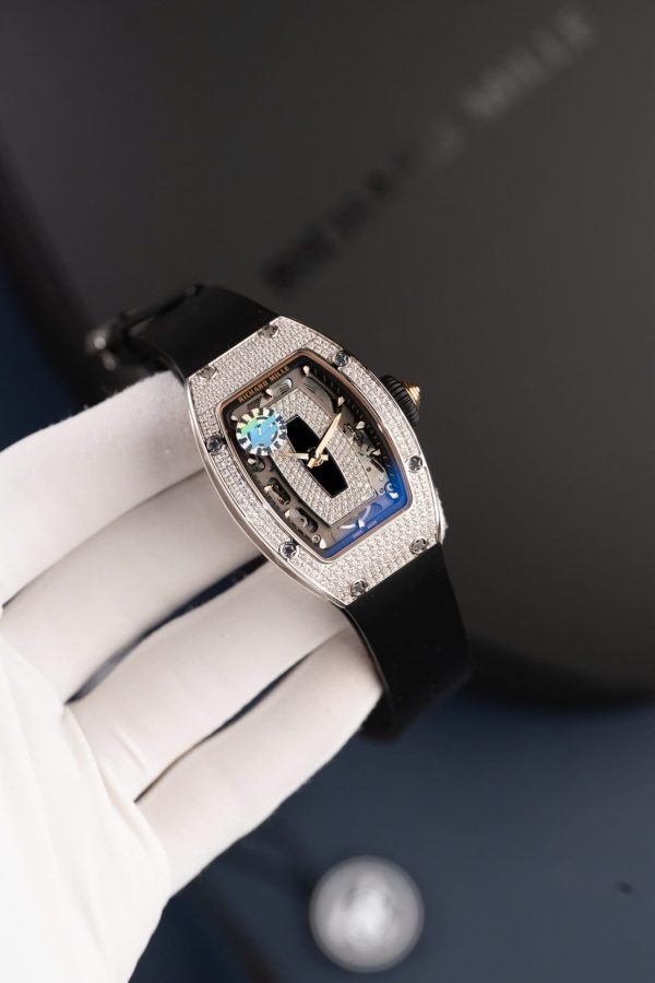 Đồng Hồ Richard Mille RM07-01 Rep Cao Cấp Nữ Màu Đen Đính Đá Nhà Máy ZF 36mm (2)