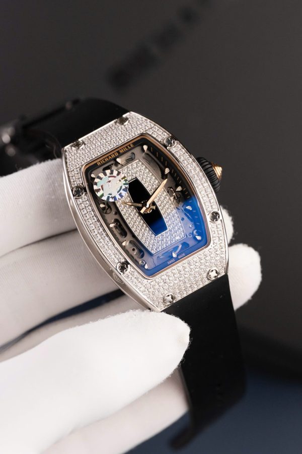 Đồng Hồ Richard Mille RM07-01 Rep Cao Cấp Nữ Màu Đen Đính Đá Nhà Máy ZF 36mm (2)