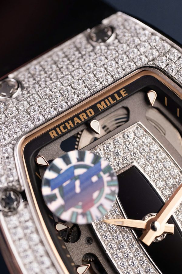 Đồng Hồ Richard Mille RM07-01 Rep Cao Cấp Nữ Màu Đen Đính Đá Nhà Máy ZF 36mm (2)