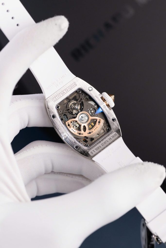 Đồng Hồ Richard Mille RM07-01 Rep Cao Cấp Nữ Màu Trắng Đính Đá Xưởng ZF 36mm (2)