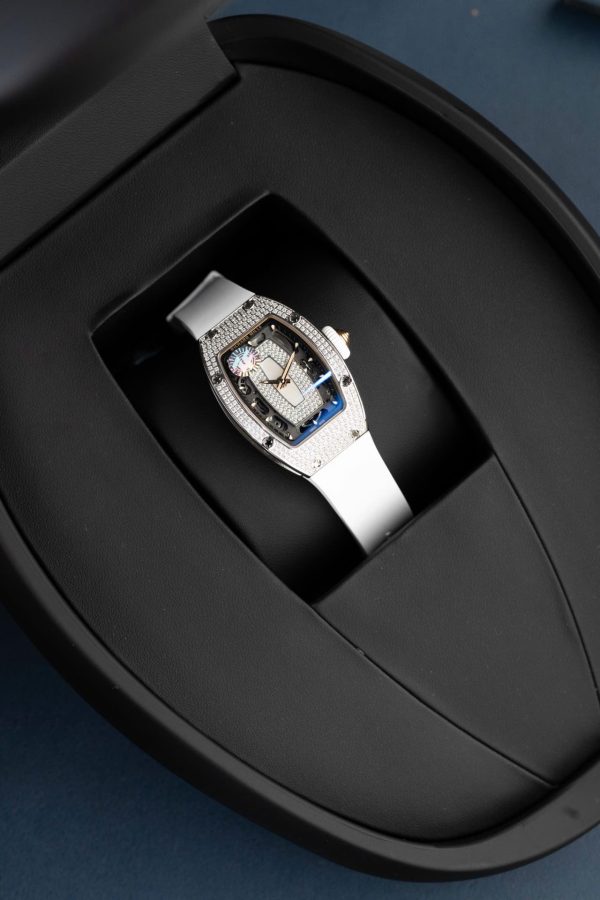 Đồng Hồ Richard Mille RM07-01 Rep Cao Cấp Nữ Màu Trắng Đính Đá Xưởng ZF 36mm (2)