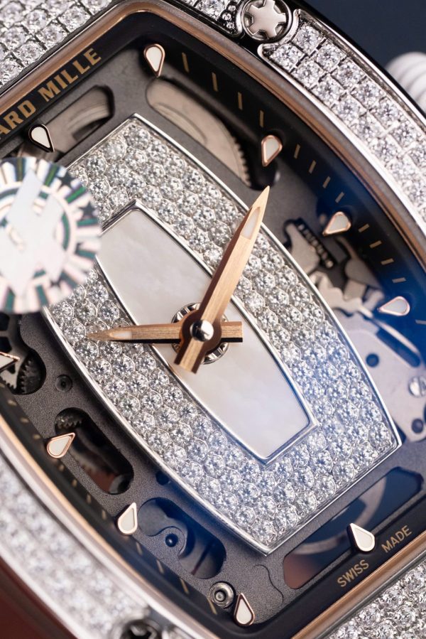 Đồng Hồ Richard Mille RM07-01 Rep Cao Cấp Nữ Màu Trắng Đính Đá Xưởng ZF 36mm (2)
