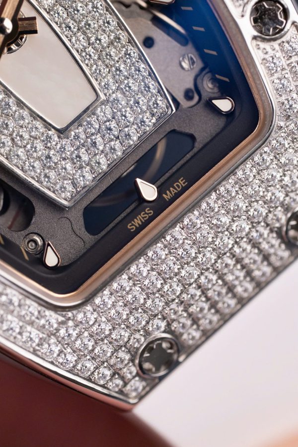 Đồng Hồ Richard Mille RM07-01 Rep Cao Cấp Nữ Màu Trắng Đính Đá Xưởng ZF 36mm (2)