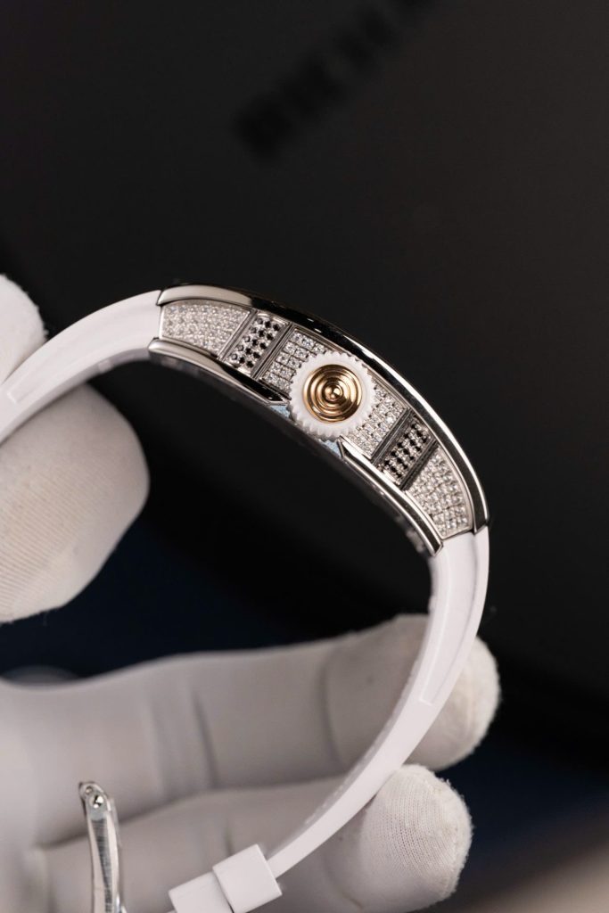 Đồng Hồ Richard Mille RM07-01 Rep Cao Cấp Nữ Màu Trắng Đính Đá Xưởng ZF 36mm (2)