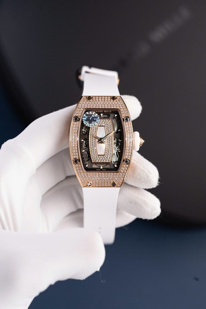 Đồng Hồ Richard Mille RM07-01 Replica 11 Nữ Màu Trắng Máy Cơ Tự Động Xưởng ZF 36mm (2)