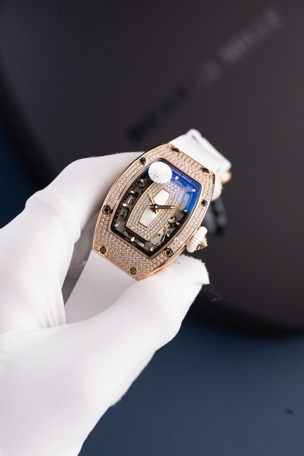 Đồng Hồ Richard Mille RM07-01 Replica 11 Nữ Màu Trắng Máy Cơ Tự Động Xưởng ZF 36mm (2)