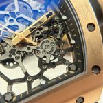 Đồng Hồ Richard Mille Rep Cao Cấp RM035 Americas Toro Mạ Vàng Hồng Dây Cao Su Xưởng ZF 40x48mm (2)