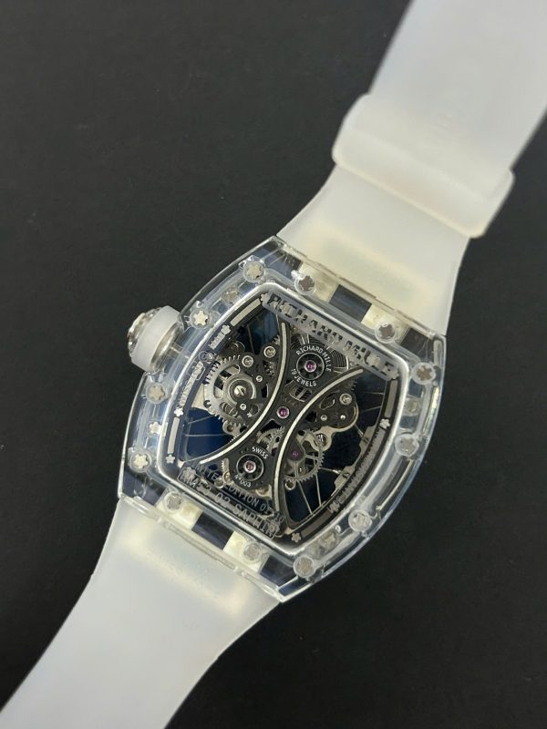 Đồng Hồ Richard Mille Replica 11 RM53-02 Tourbillon Vỏ Sapphire Trắng 43mm (2)