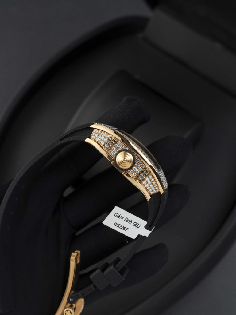 Đồng Hồ Richard Miller RM007 Chế Tác Bọc Vàng Thật + Đính Kim Cương Moissanite 36mm (2)