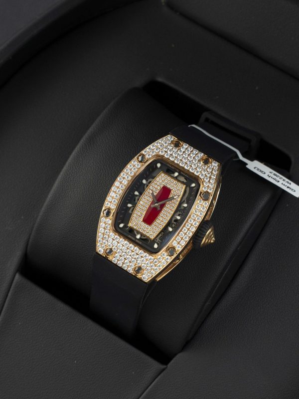 Đồng Hồ Richard Miller RM007 Chế Tác Bọc Vàng Thật + Đính Kim Cương Moissanite 36mm (2)
