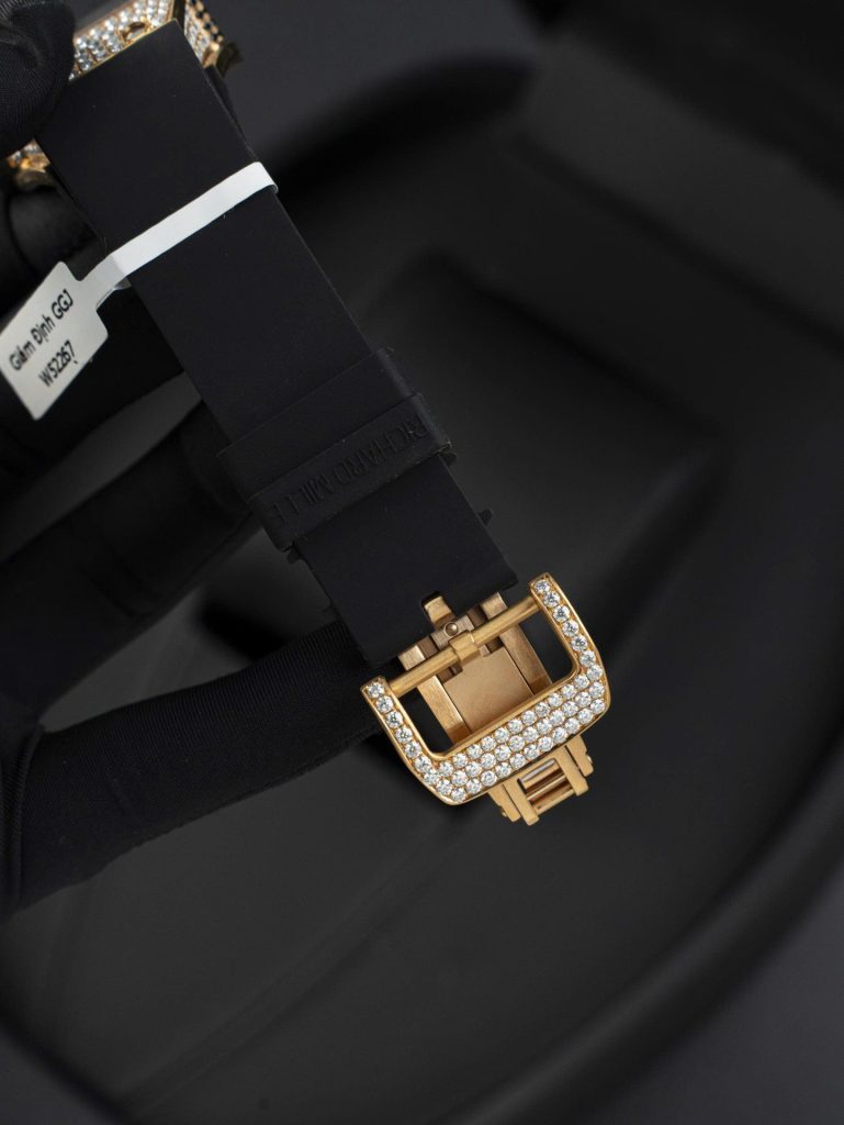 Đồng Hồ Richard Miller RM007 Chế Tác Bọc Vàng Thật + Đính Kim Cương Moissanite 36mm (2)