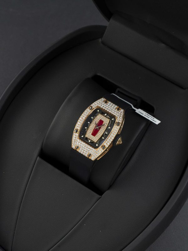 Đồng Hồ Richard Miller RM007 Chế Tác Bọc Vàng Thật + Đính Kim Cương Moissanite 36mm (2)