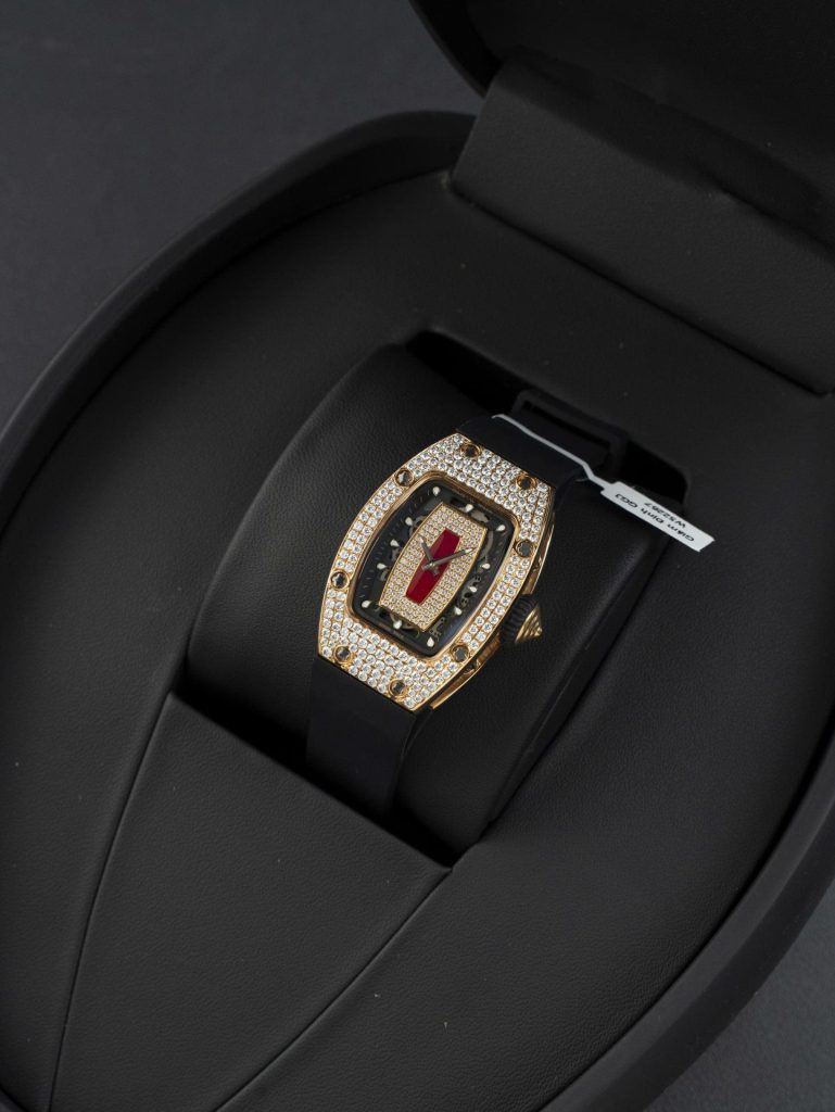 Đồng Hồ Richard Miller RM007 Chế Tác Bọc Vàng Thật + Đính Kim Cương Moissanite 36mm (2)