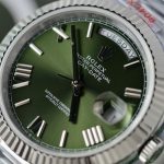 Đồng Hồ Rolex Chế Tác Day-Date Mặt Xanh Lá Cây Trọng Lượng 186 Grams Xưởng QF 40mm (2)