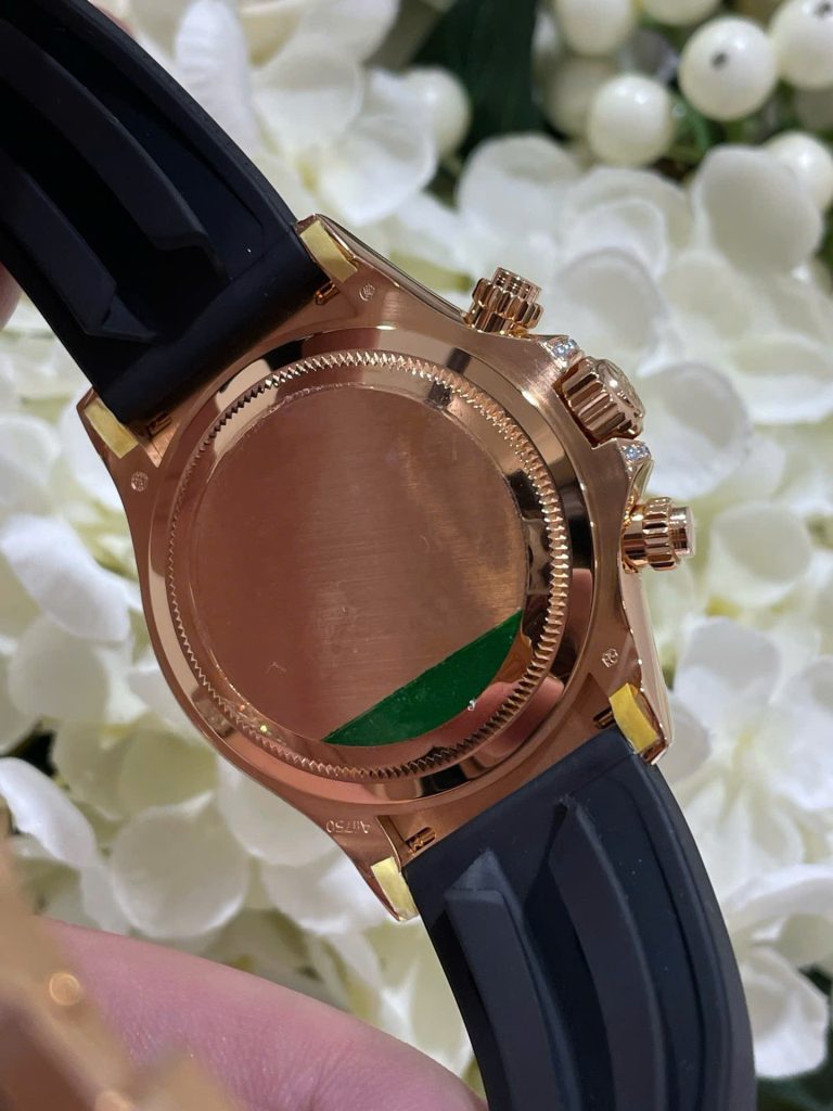 Đồng Hồ Rolex Chế Tác Daytona 116588TBR Giraffeb Chestnut Bọc Vàng Hồng 18K Đính Moissanite 40mm (1)