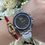 Đồng Hồ Rolex Chế Tác Daytona 126599TSA Bọc Vàng Trắng 18K Đá Sapphire Xanh Nhân Tạo 40mm (1)