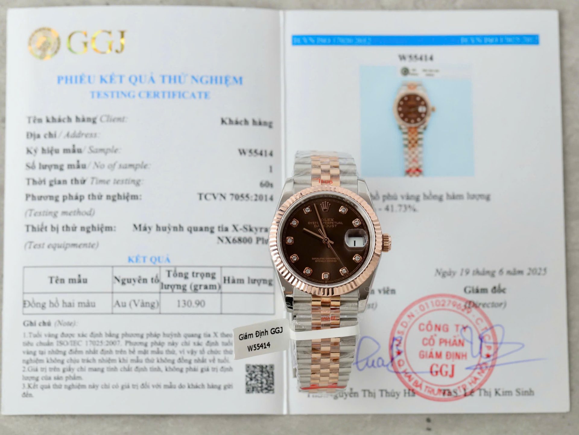 Đồng Hồ Rolex DateJust Mặt Chocolate Chế Tác Bọc Vàng Hồng Xưởng GM 36mm (2)