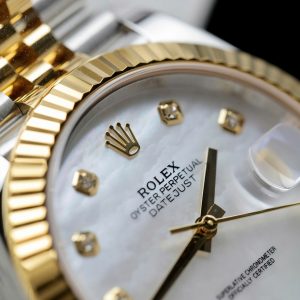 Đồng Hồ Rolex DateJust Replica Cao Cấp Mặt Khảm Xà Cừ Dây Đeo Jubilee Nhà Máy GM 41mm (1)