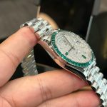 Đồng Hồ Rolex Day-Date Chế Tác Kim Cương Moissanite Trọng Lượng 200 Gram 40mm (2)