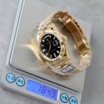 Đồng Hồ Rolex Day-Date Mặt Đen Rep 11 Trọng Lượng 184 Grams Nhà Máy QF 40mm (2)