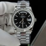 Đồng Hồ Rolex Day-Date Replica 11 Mặt Đen Cọc Số Dạ Quang Xưởng GM 40mm (12)
