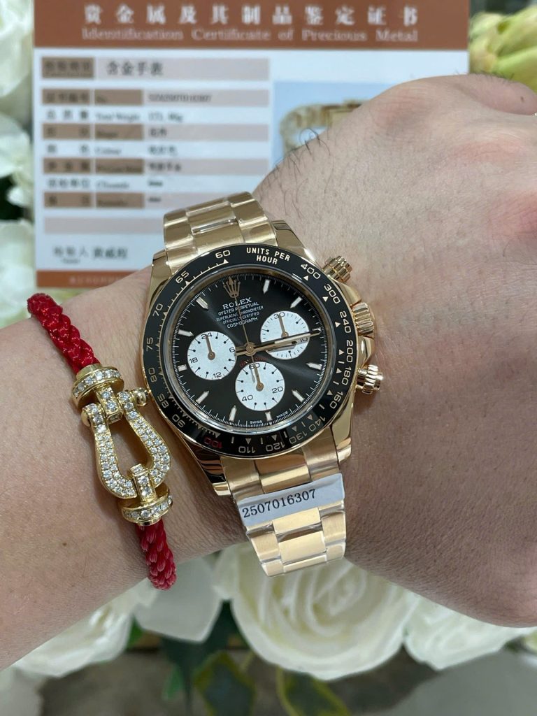 Đồng Hồ Rolex Chế Tác Daytona Le Mans 100th Year 126528LN Bọc Vàng Thật 18K 40mm
