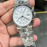 Đồng Hồ Rolex Land-Dweller 127334 Replica 11 Mặt Trắng Họa Tiết Tổ Ong 40mm (2)