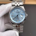 Đồng Hồ Rolex Land-Dweller 127336 Chế Tác Mặt Xanh Băng Họa Tiết Tổ Ong 40mm (2)