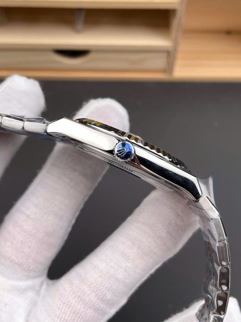 Đồng Hồ Rolex Land-Dweller 127336 Chế Tác Mặt Xanh Băng Họa Tiết Tổ Ong 40mm (2)
