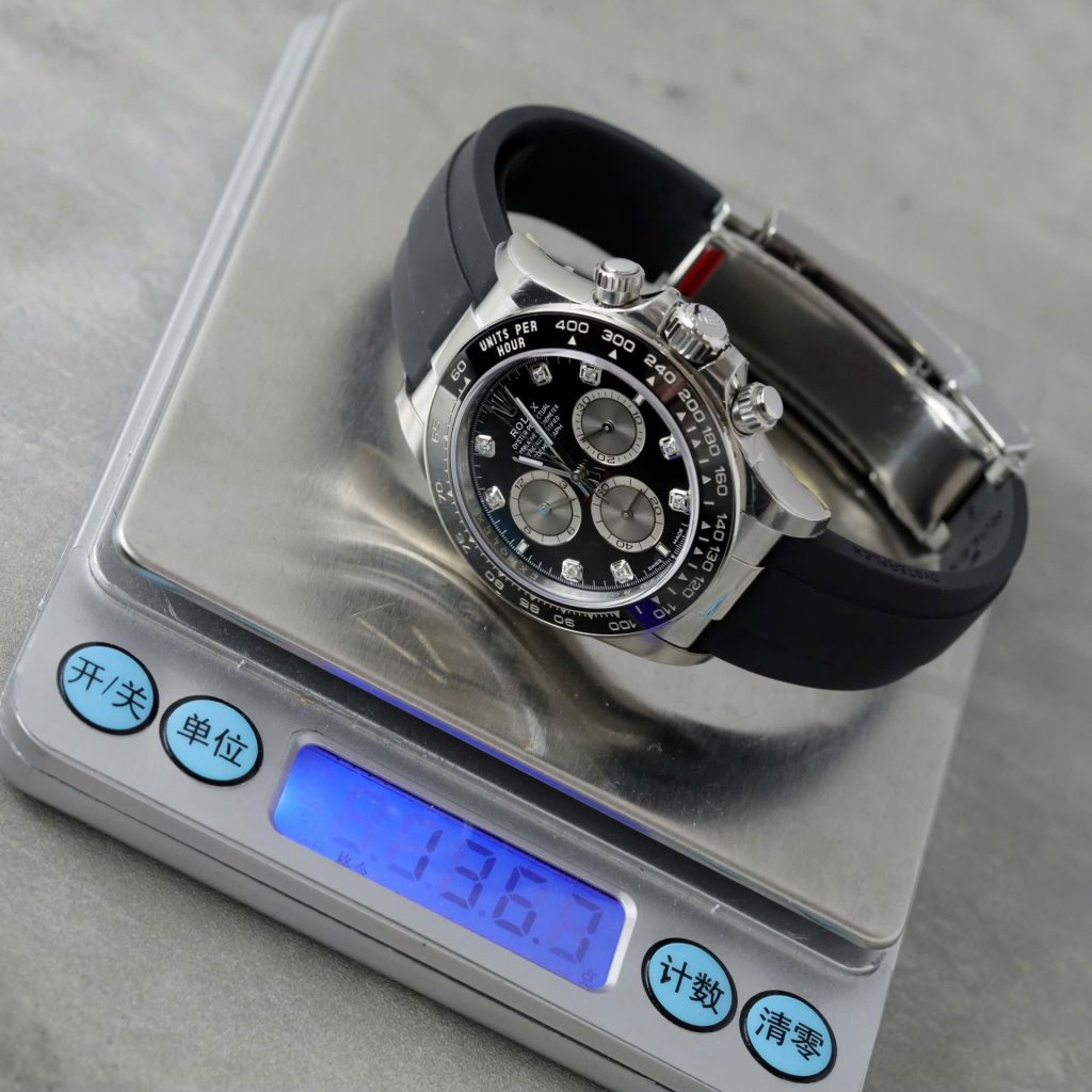 Đồng Hồ Rolex Nam Replica 11 Daytona 126519LN Mặt Đen Cọc Số Đính Đá Xưởng VS 40mm (2)