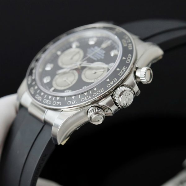 Đồng Hồ Rolex Nam Replica 11 Daytona 126519LN Mặt Đen Cọc Số Đính Đá Xưởng VS 40mm (2)
