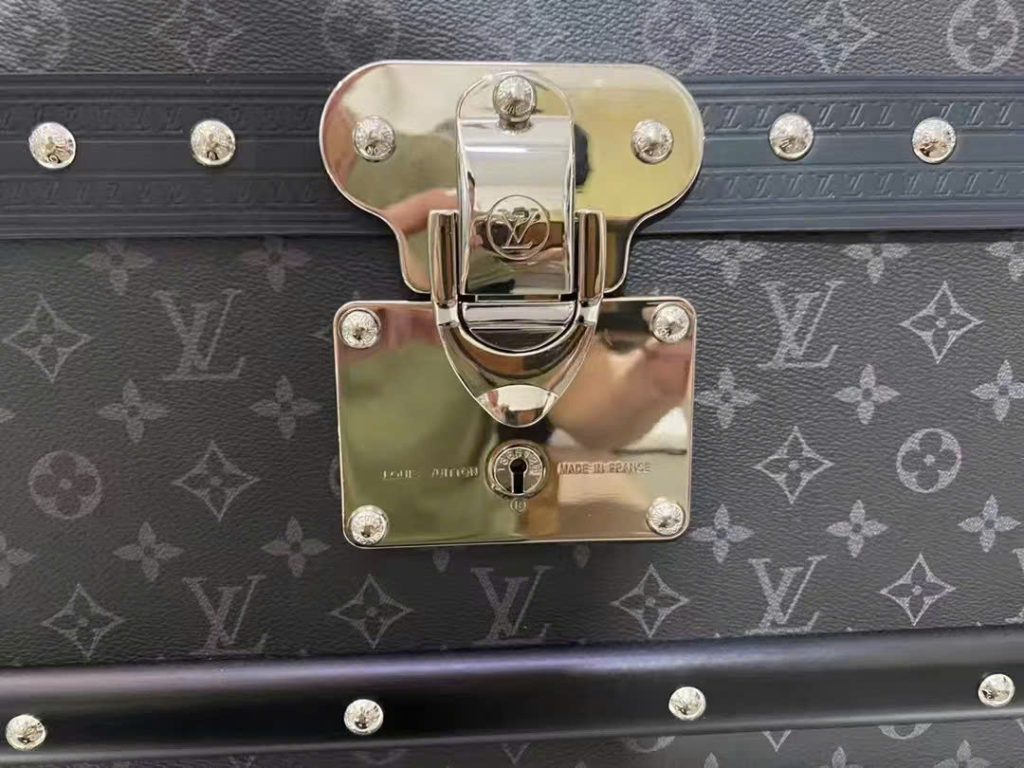 Rương Louis Vuitton LV Courrier Lozine 110 Replica 11 Họa Tiết Monogram Màu Xám 112x52x56 (2)