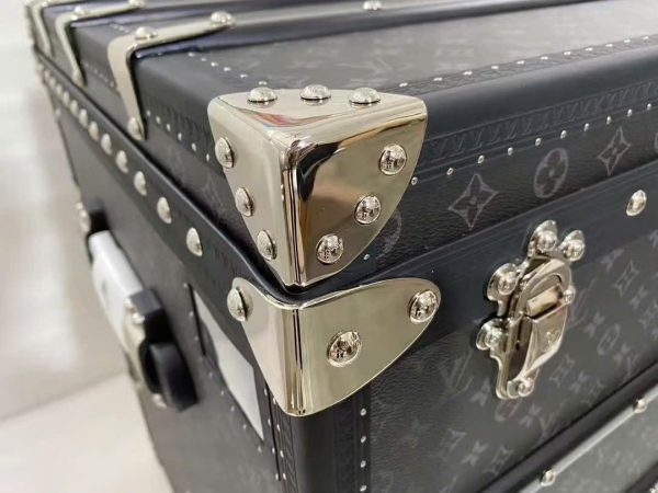 Rương Louis Vuitton LV Courrier Lozine 110 Replica 11 Họa Tiết Monogram Màu Xám 112x52x56 (2)
