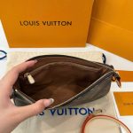 Túi Louis Vuitton LV Wallet On Chain Ivy Họa Tiết Monogram Màu Nâu Siêu Cấp 23.5x12x4 (2)