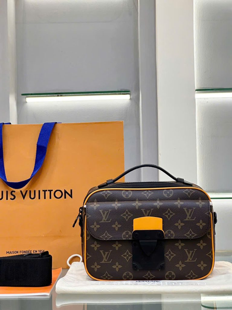 Túi Nam Đeo Chéo Louis Vuitton LV S-Lock Messenger Radiant Sun Màu Nâu Siêu Cấp 22x12x8cm (2)