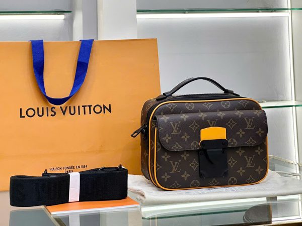 Túi Nam Đeo Chéo Louis Vuitton LV S-Lock Messenger Radiant Sun Màu Nâu Siêu Cấp 22x12x8cm (2)