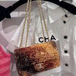 Túi Xách Chanel Classic Siêu Cấp Họa Tiết Đính Cườm 20cm (2)