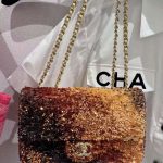 Túi Xách Chanel Classic Siêu Cấp Họa Tiết Đính Cườm 20cm (2)
