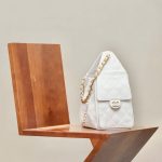 Túi Xách Chanel Jennie Like Auth Màu Trắng Dáng Hobo 26cm (2)